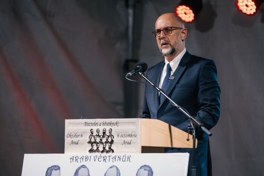 Discursul rostit de președintele UDMR, Kelemen Hunor, la comemorarea martirilor de la Arad Discursul rostit de președintele UDMR, Kelemen Hunor, la comemorarea martirilor de la Arad