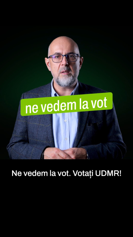 Ciuliți urechea și ascultați vocea rațiunii. Ne vedem la vot. Votați Kelemen Hunor! Ciuliți urechea și ascultați vocea rațiunii. Ne vedem la vot. Votați Kelemen Hunor!